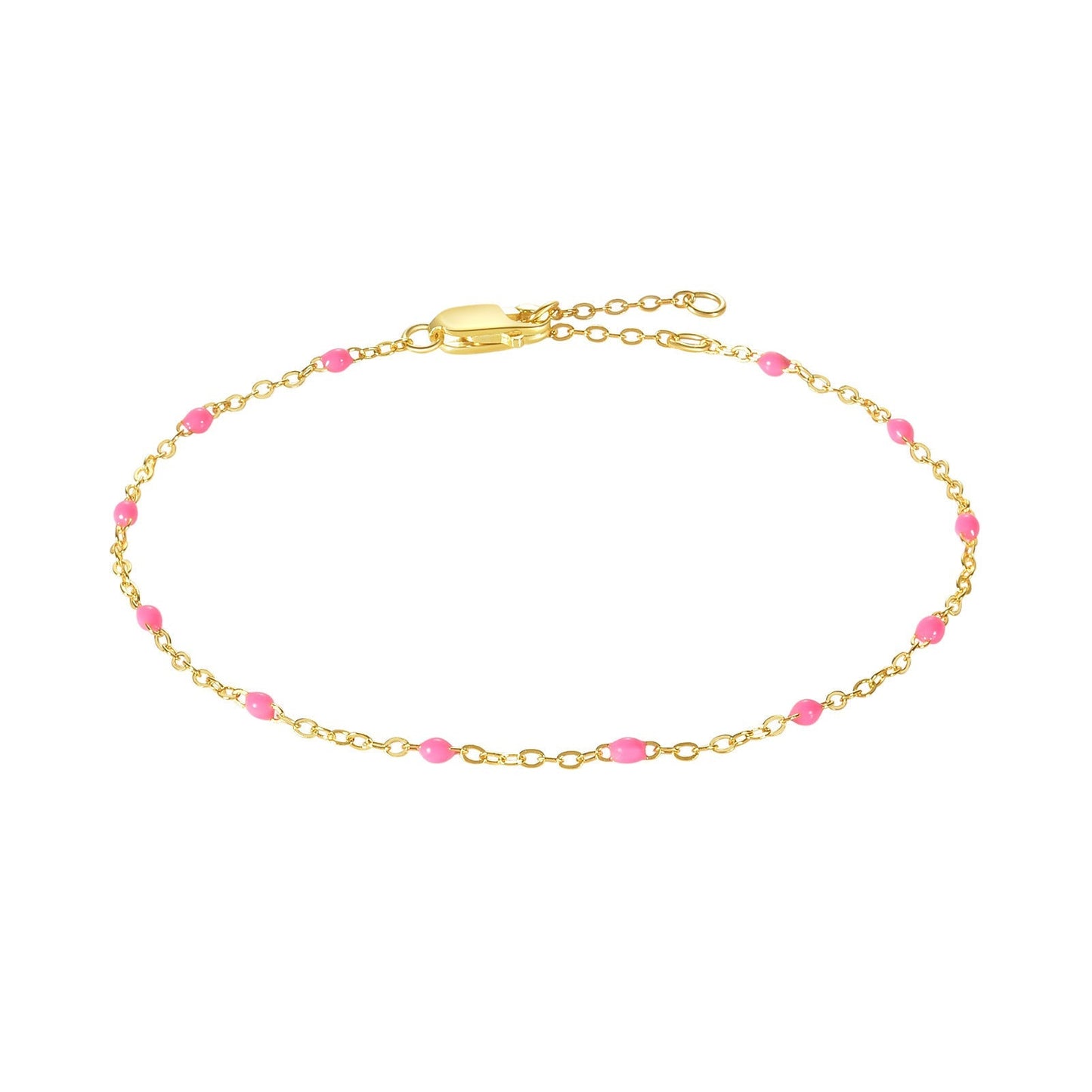 Armband Color Epoxy/Edge Guld/Rosa Ab