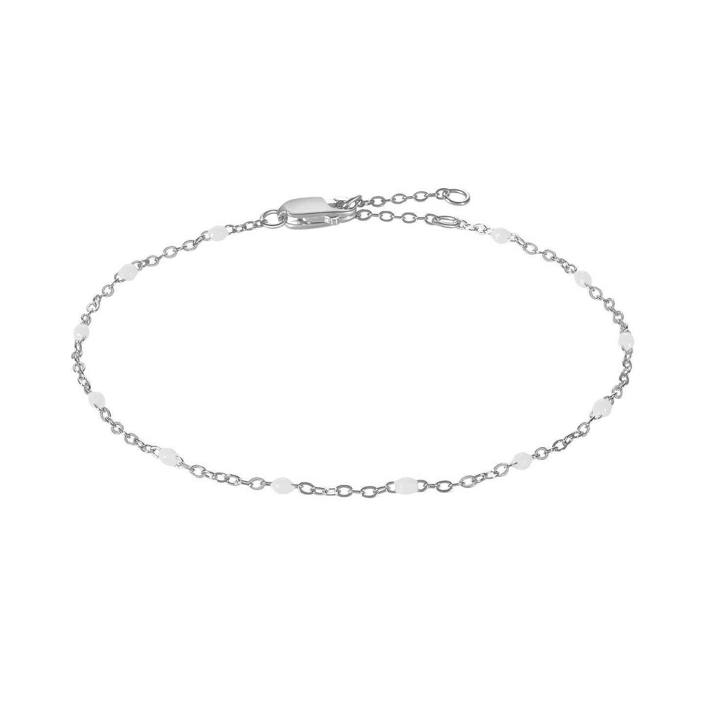 Armband Color Epoxy/Edge Silver/Vit Ab