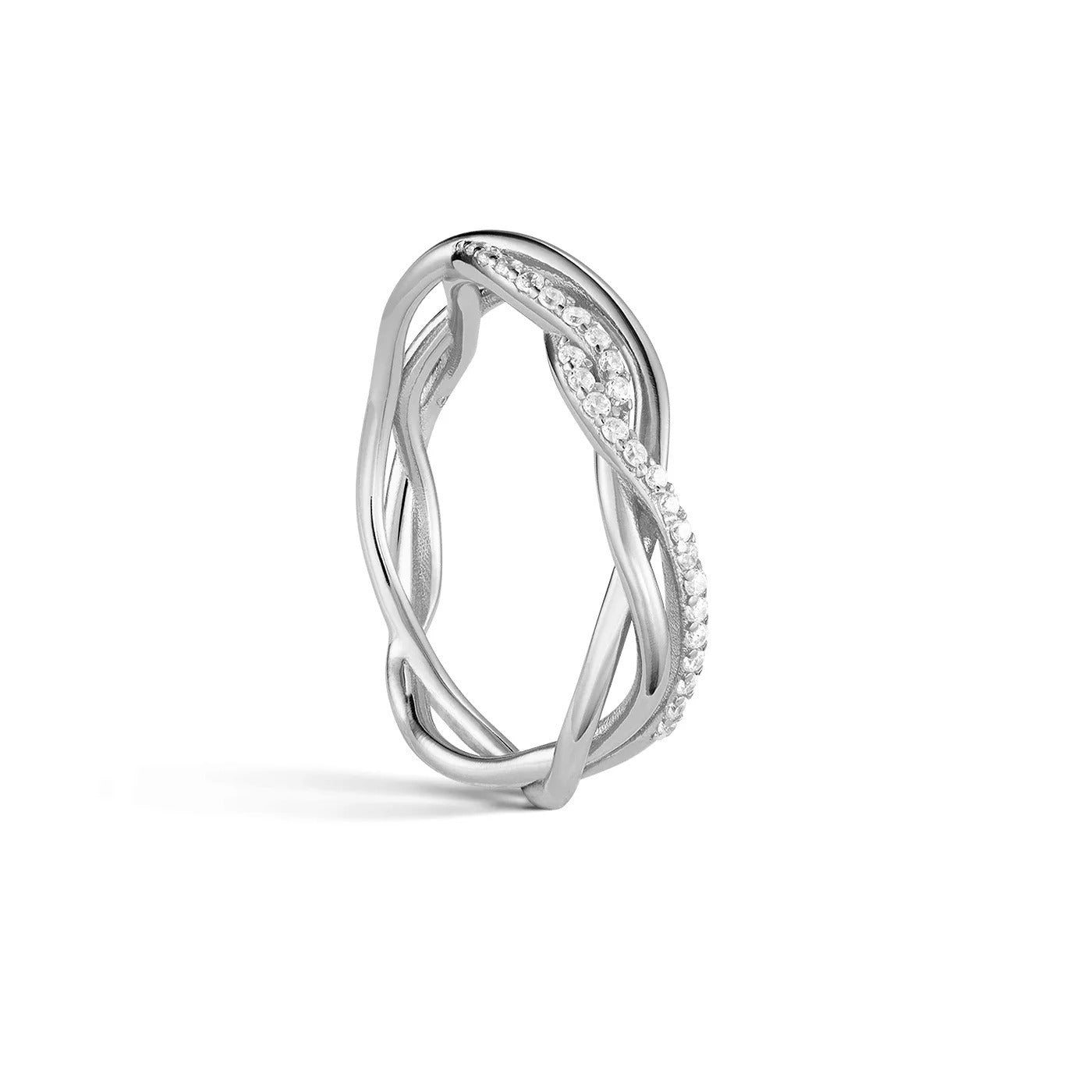 Ring Wavelet/Edge Silver / 6 Ri