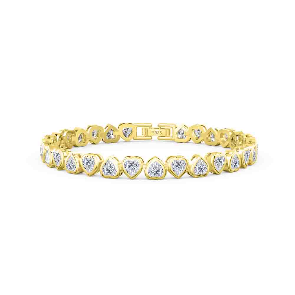 Armband Heart To Heart/Edge Guld / 16.5 Cm Ab