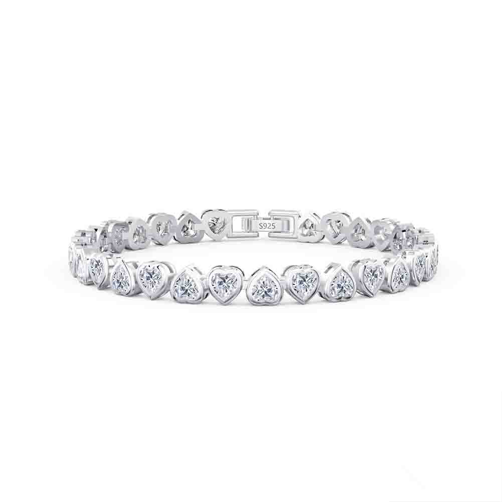 Armband Heart To Heart/Edge Silver / 16.5 Cm Ab