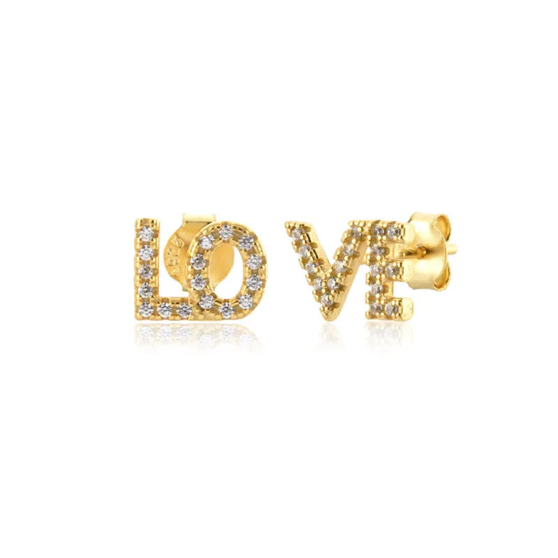 Örhängen Love Script s925