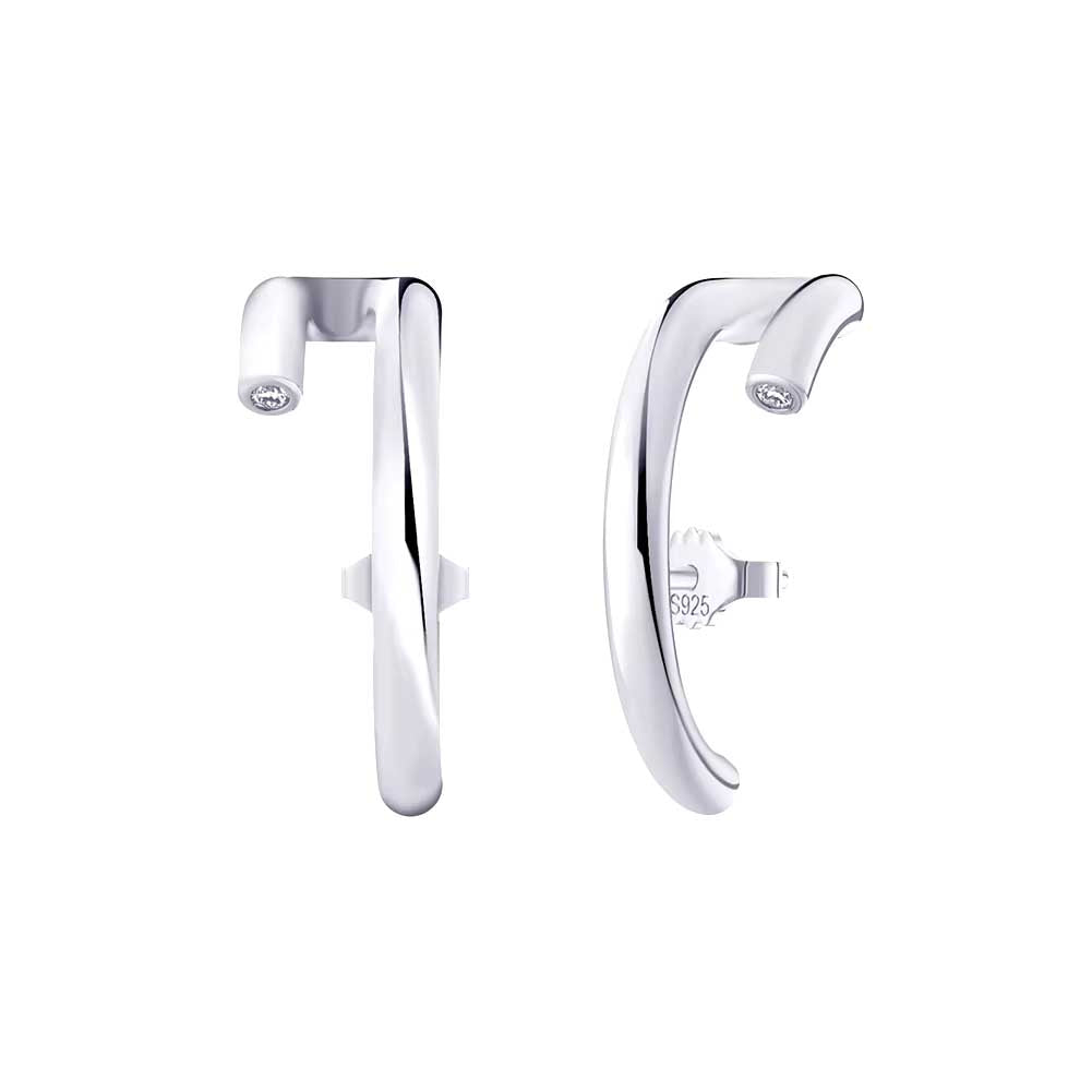 Örhängen Refined Minimalist/Edge Silver Er