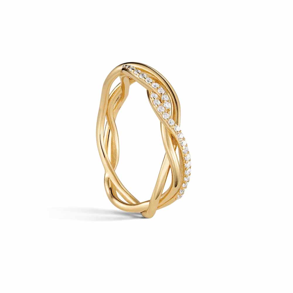 Ring Wavelet/Edge Guld / 6 Ri